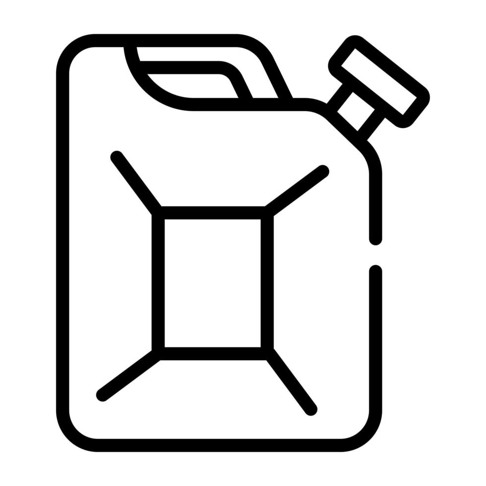 A jerry can line icon design vector