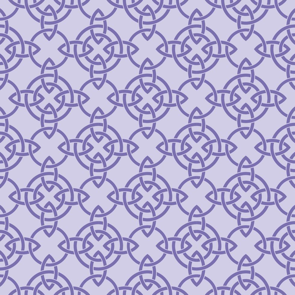 Celtic Knot Inspired Seamless Pattern Background vector