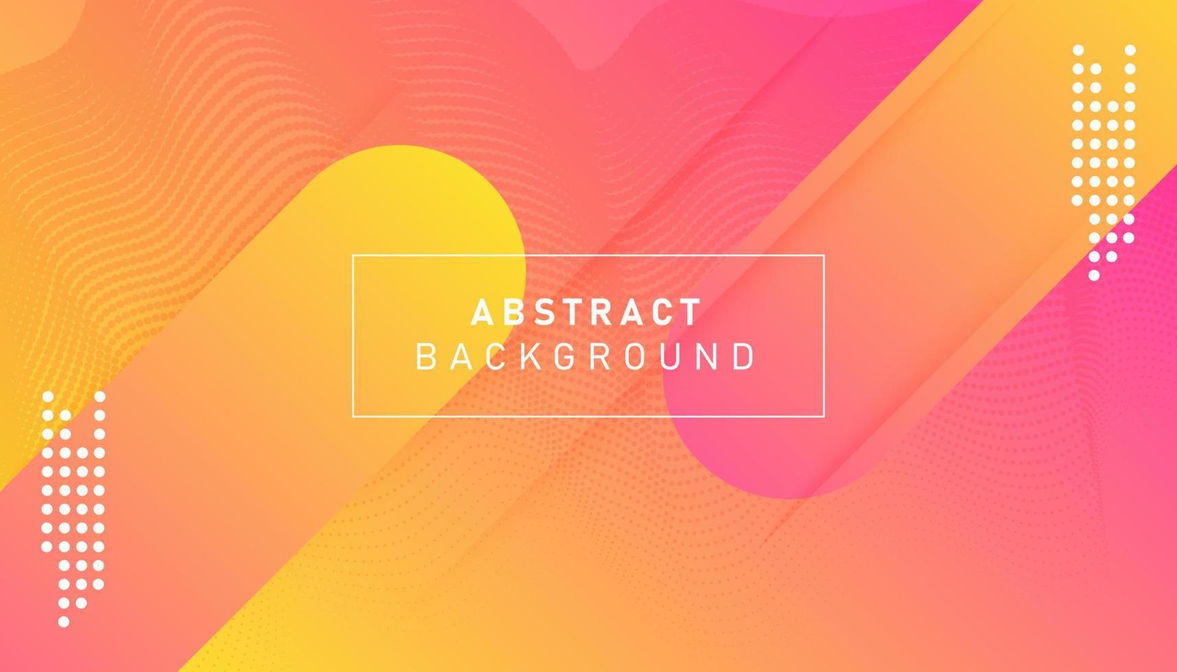 Colorful gradient geometric background. Abstract dynamic shapes composition design vector