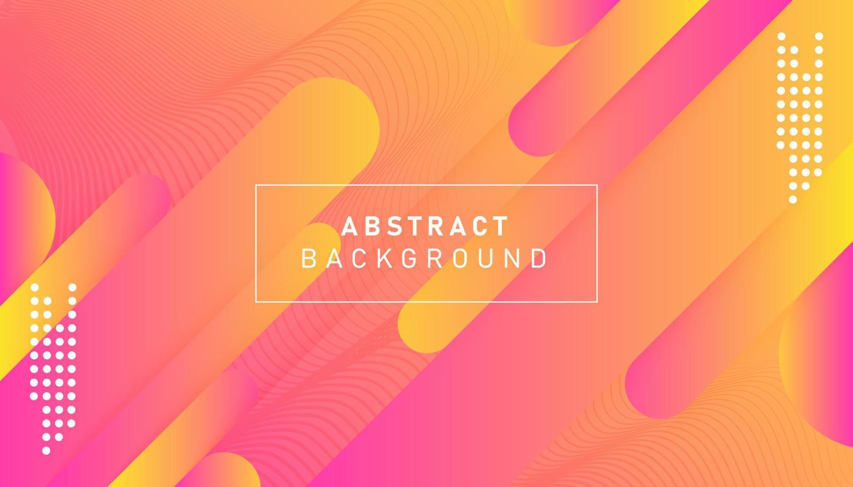 Colorful gradient geometric background. Abstract dynamic shapes composition design vector