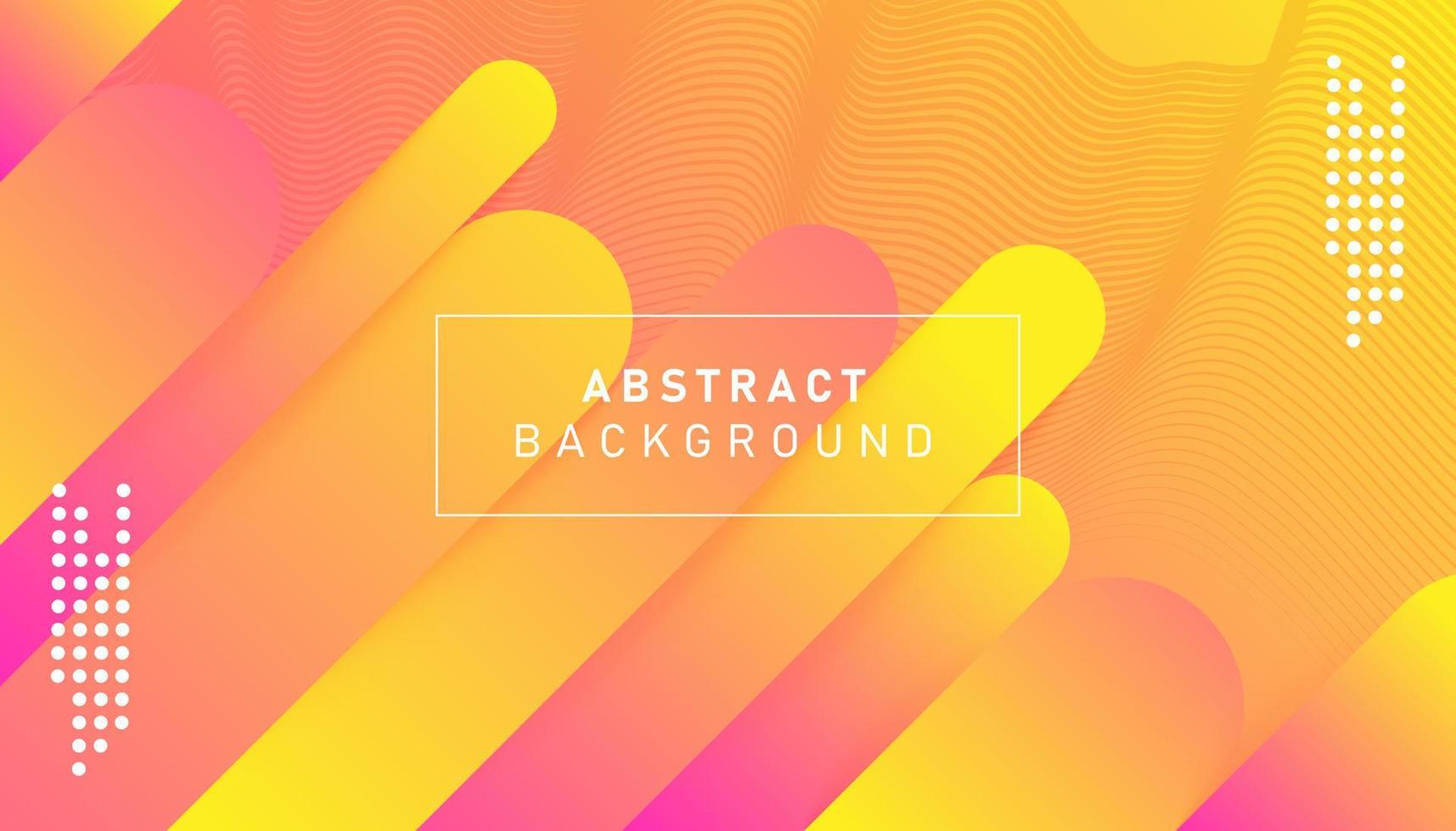 Colorful gradient geometric background. Abstract dynamic shapes composition design vector