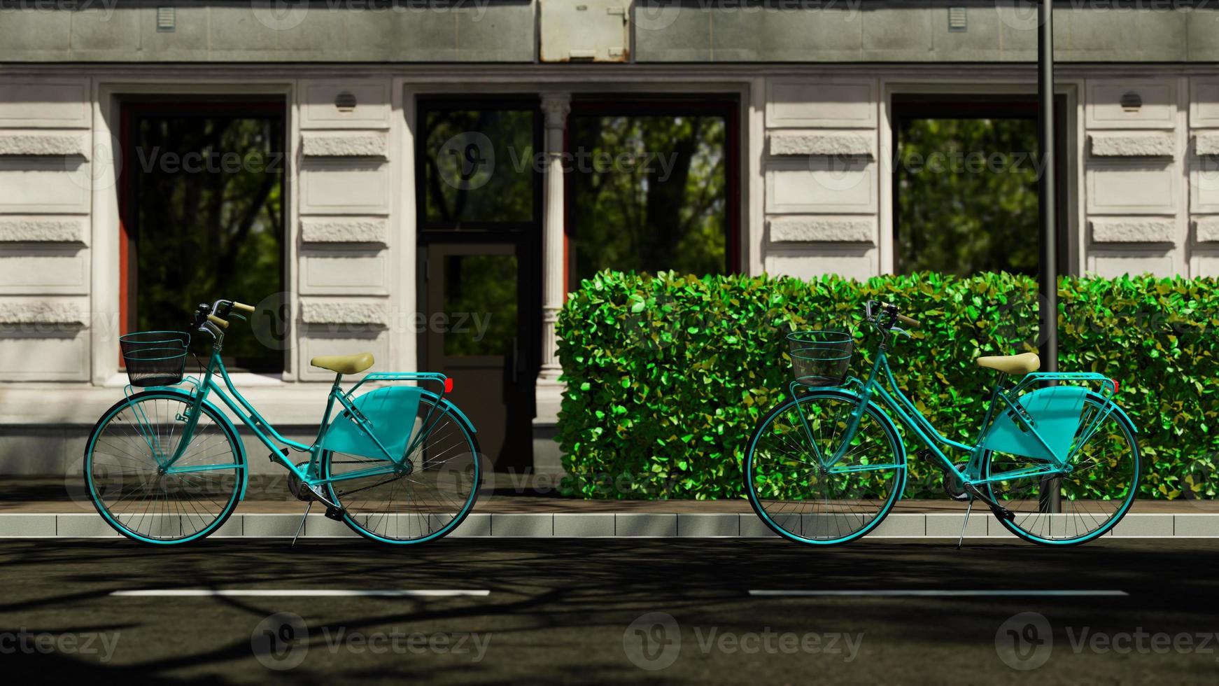 3D illustration Background for advertising and wallpaper in festival and Car Free Day scene. 3D rendering in decorative concept. photo