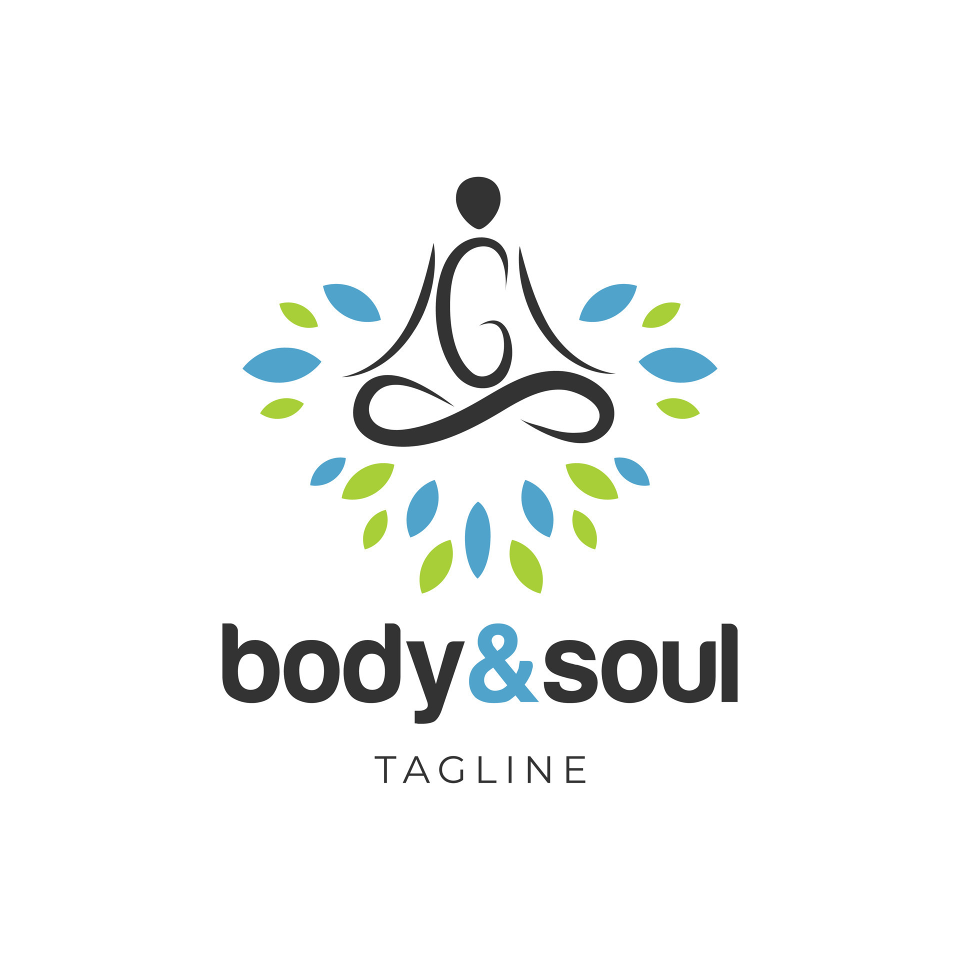 Body and Soul Meditation Logo Sign Symbol Logo 12713295 Vector Art at