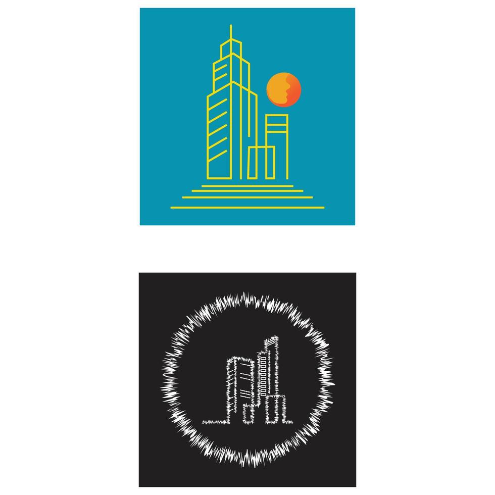 City skyline, city silhouette vector illustration in flat design