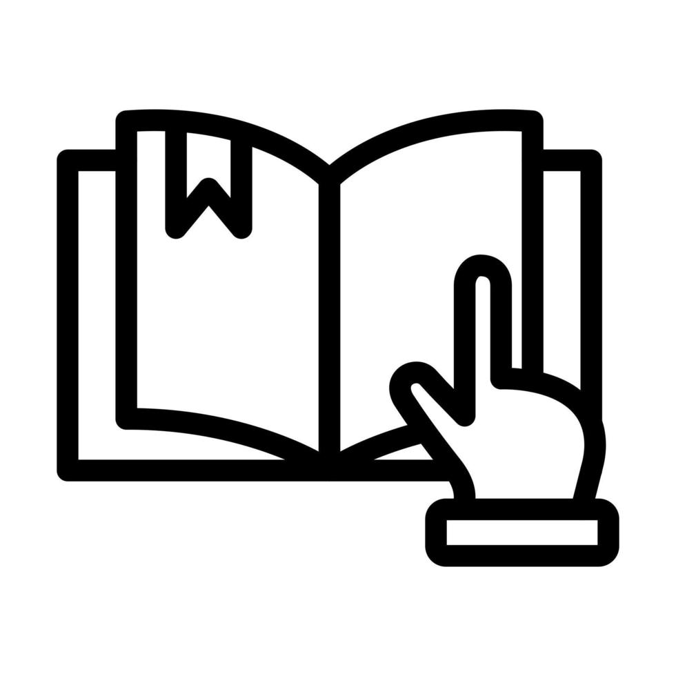 diseño de icono de lectura de libros vector