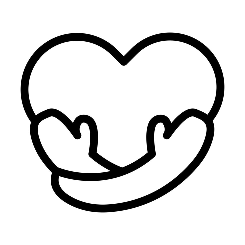 diseño de icono de amor propio vector