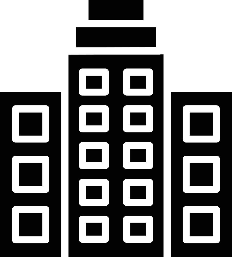 Office Building Icon Style vector