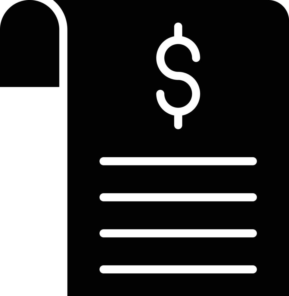 Bill Icon Style vector