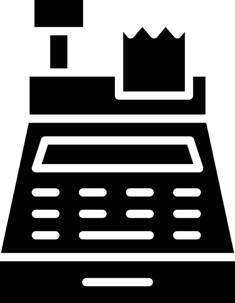 Cash Register Icon Style vector