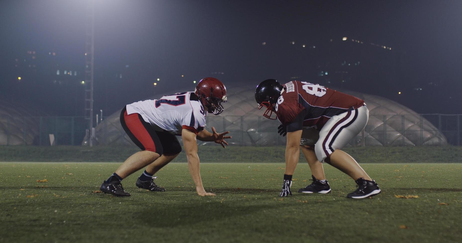 American football players in action photo