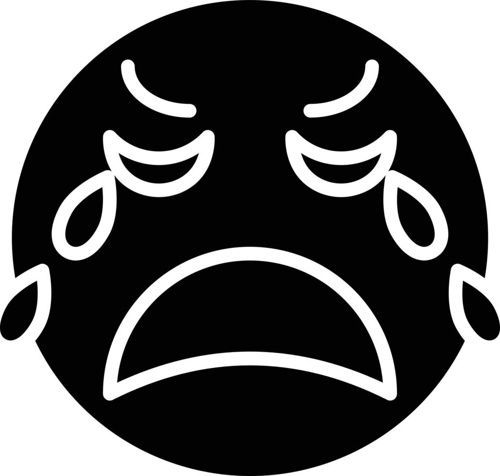 Crying Icon Style vector