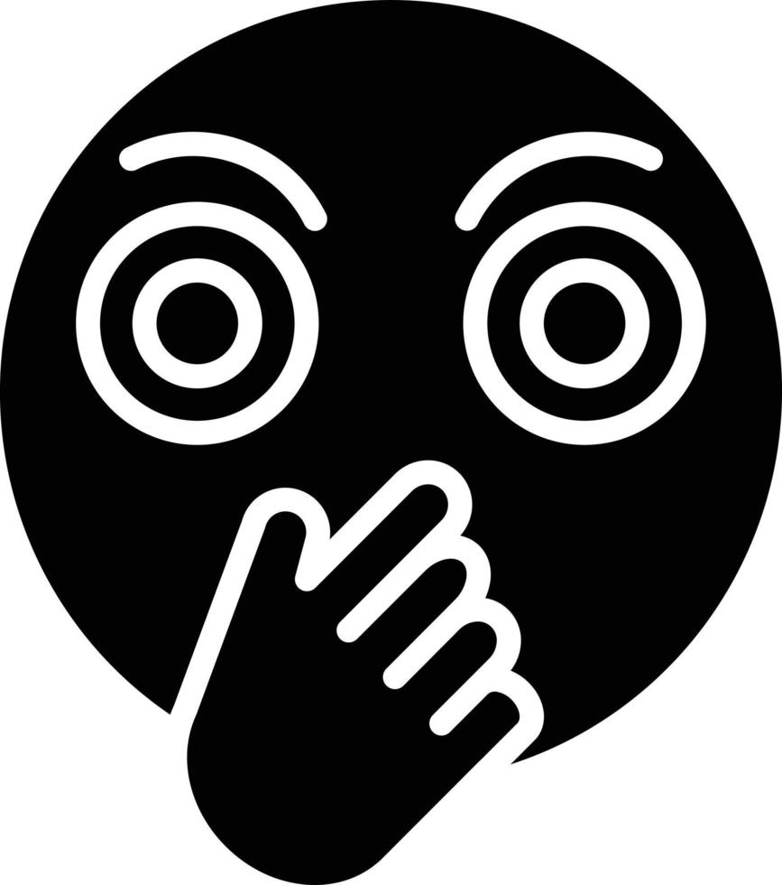 Embarrassed Icon Style vector