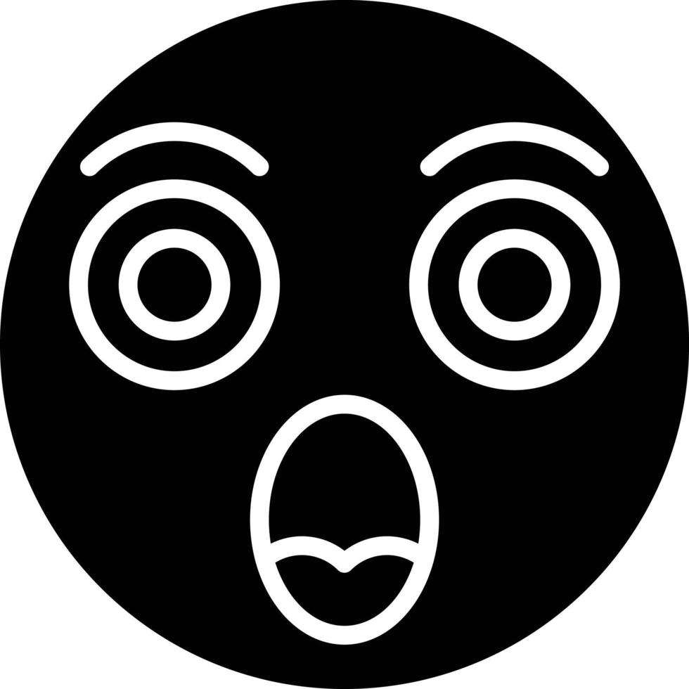 Shocked Icon Style vector