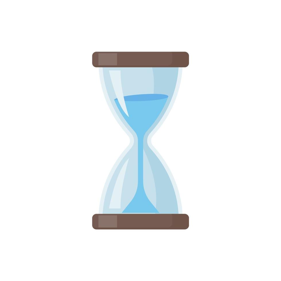 The hourglass is running out of time. end of deadline vector