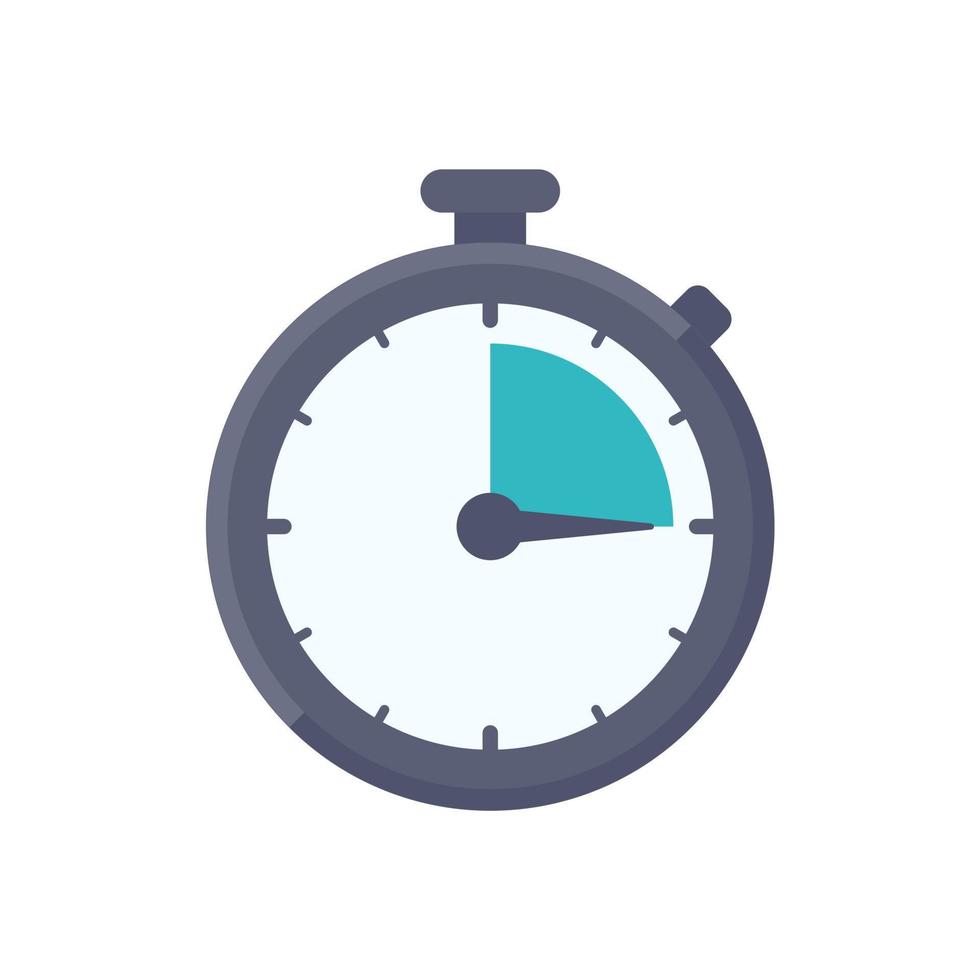 Stopwatch to set reminder time for product promotion schedule. vector