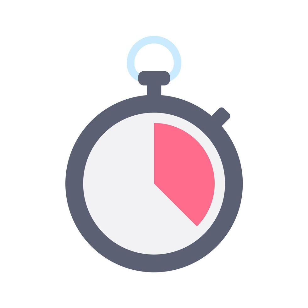 Stopwatch to set reminder time for product promotion schedule. vector
