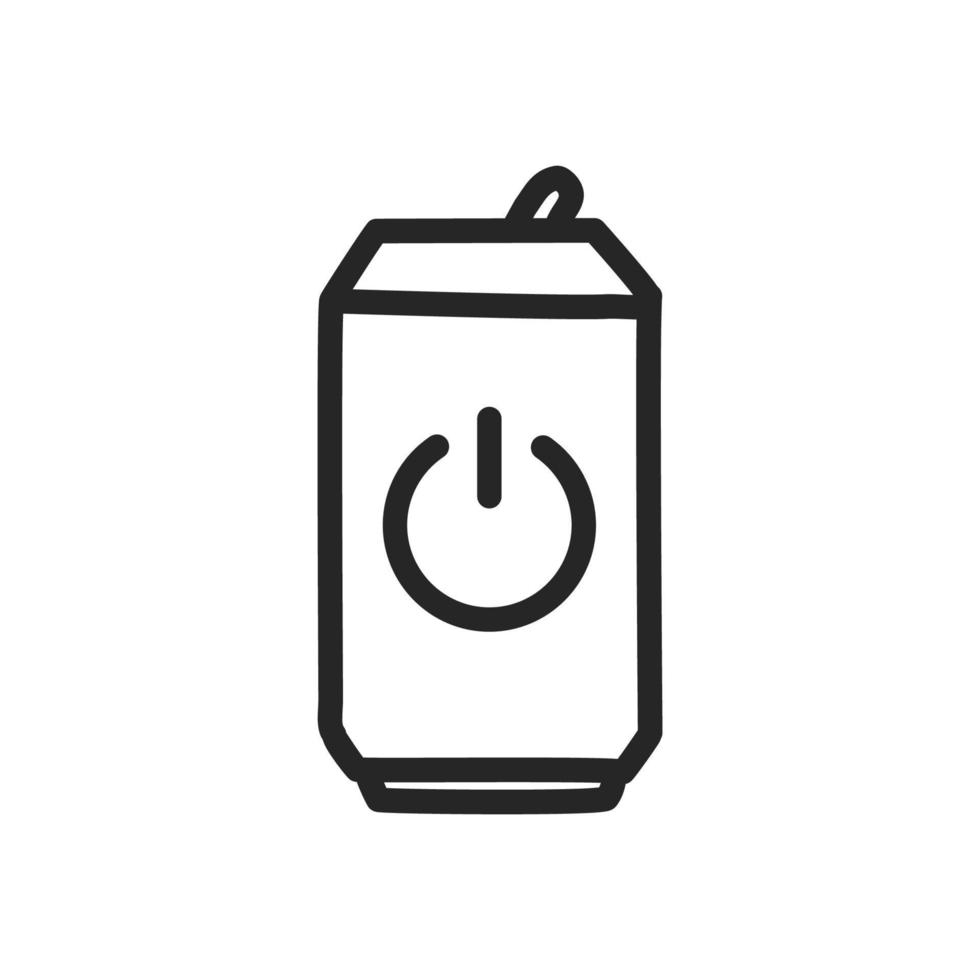 Soda caned outline icon, Vector. vector