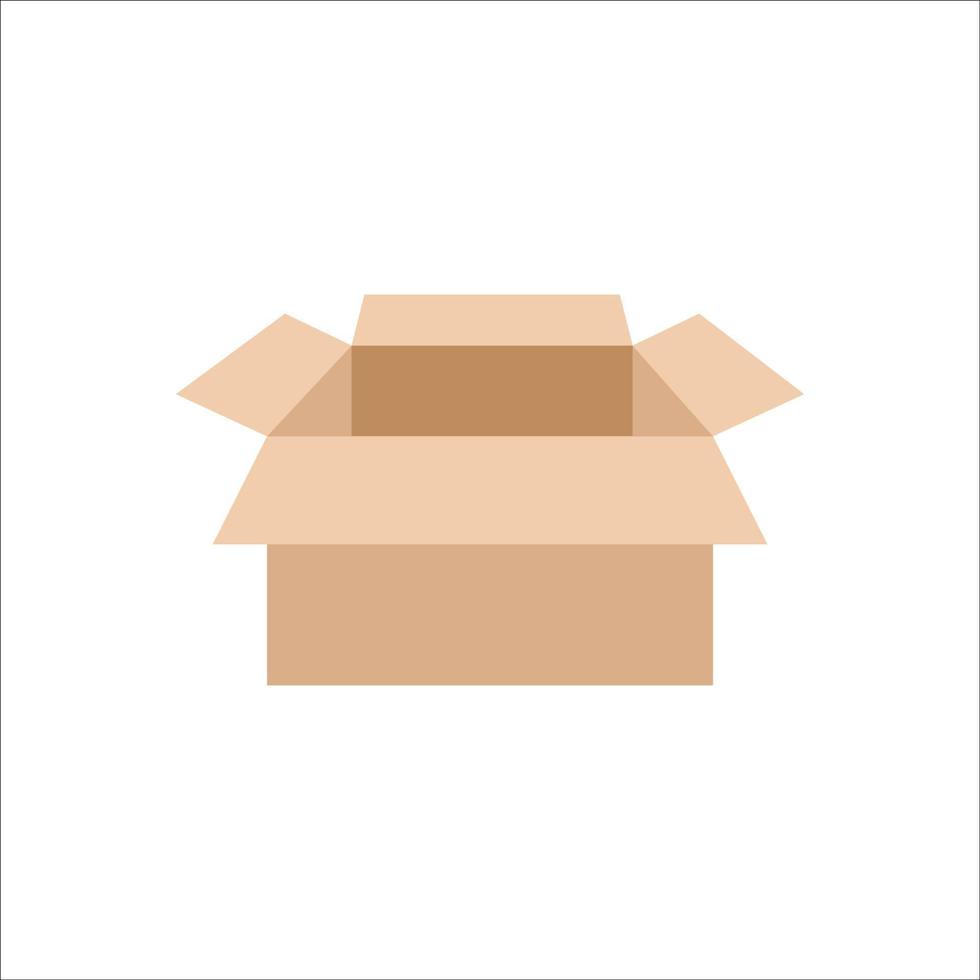 Carton box icon, Vector and Illustration.