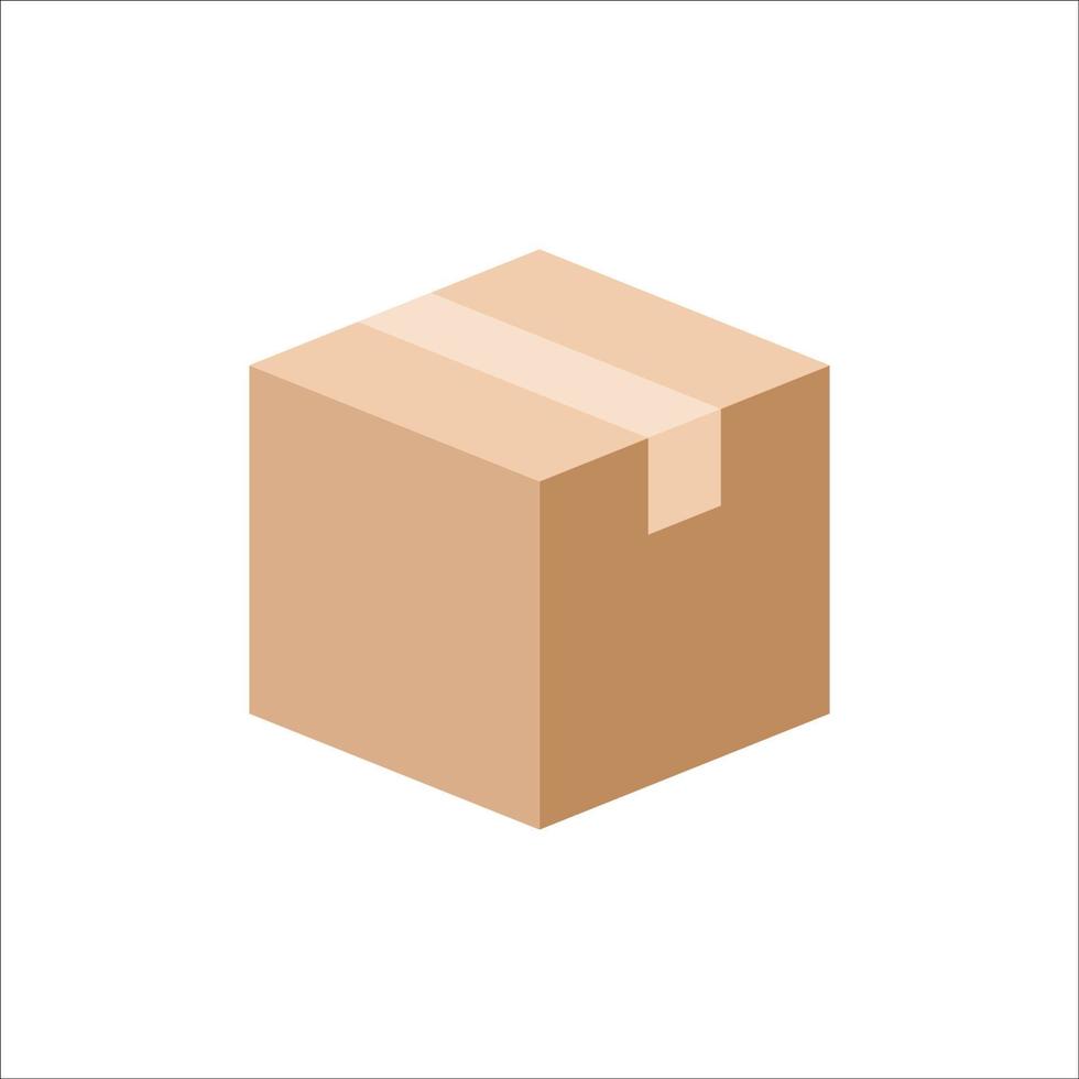 icono de caja de cartón, vector e ilustración.