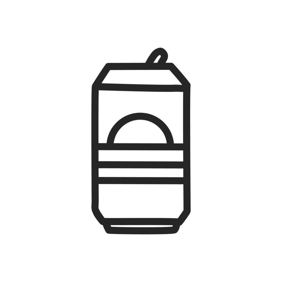 Soda caned outline icon, Vector. vector
