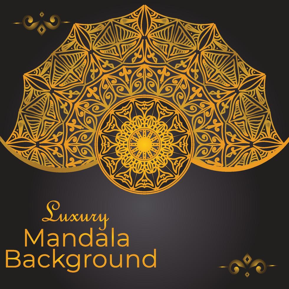 Luxury ornamental mandala background design template vector