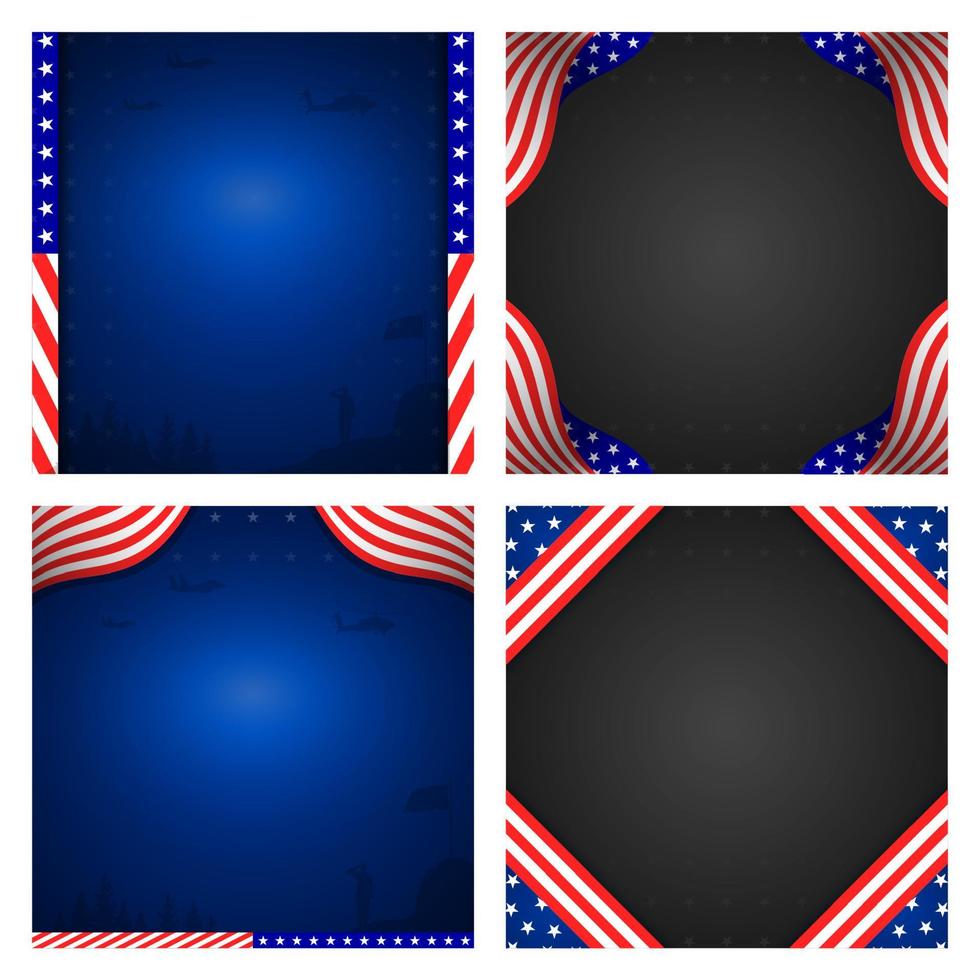 Veterans Day Background, with Copy Space area, Suitable to use on Veterans Day event vector