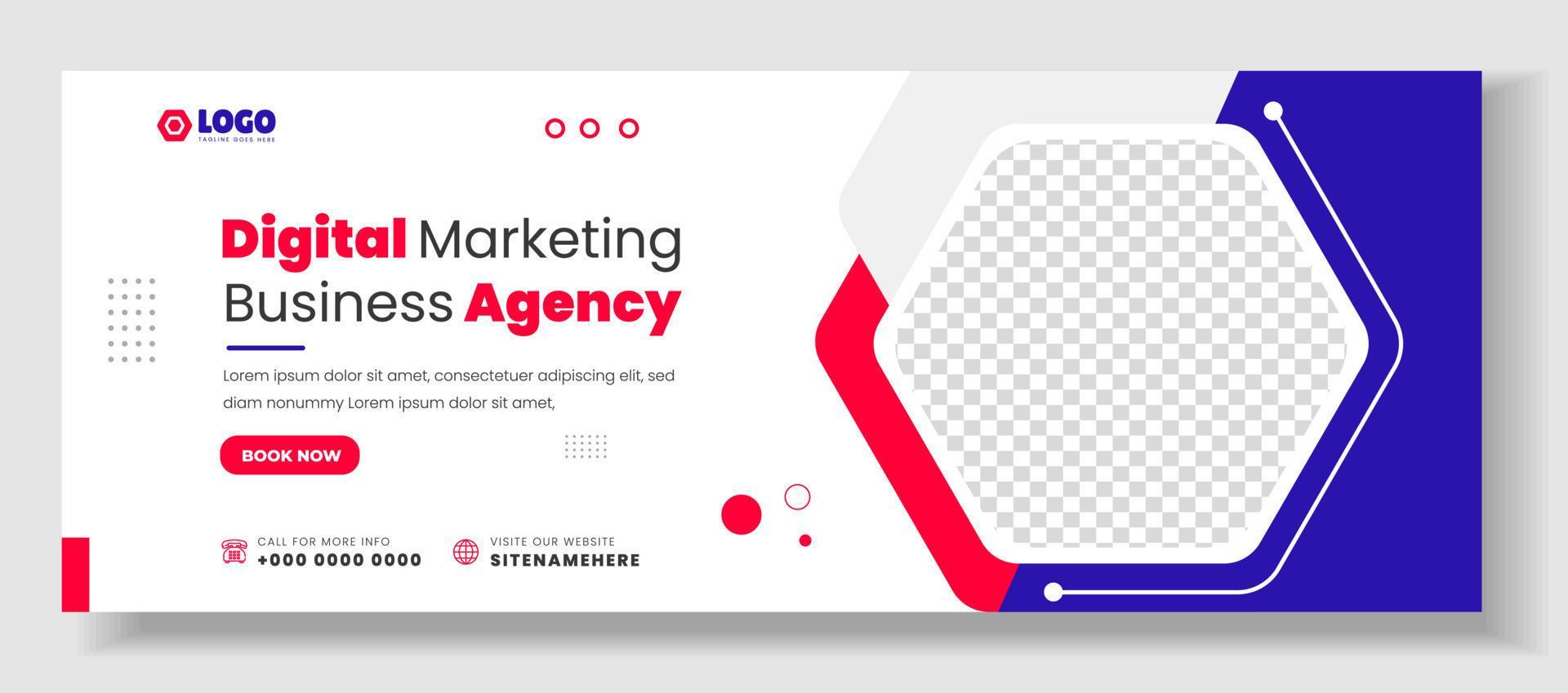 Digital marketing Social Media Cover photo Template Design . digital ...