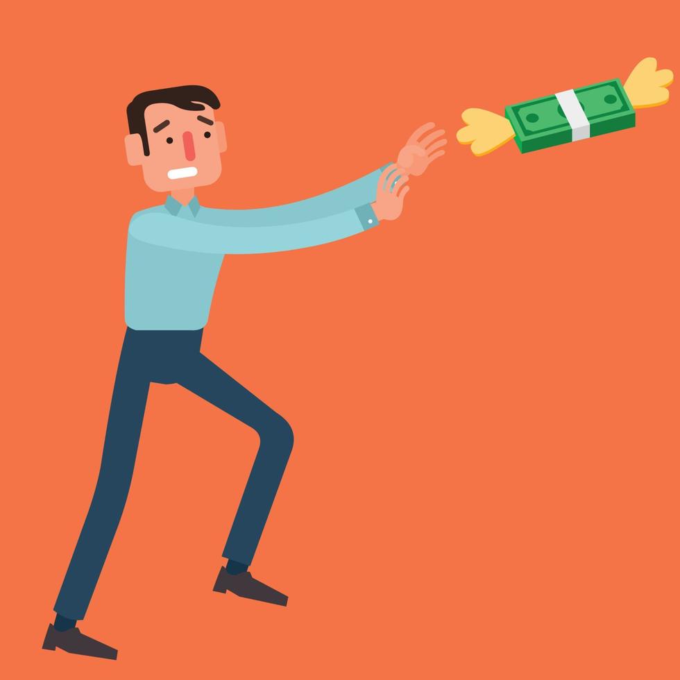 Money Flying Away vector