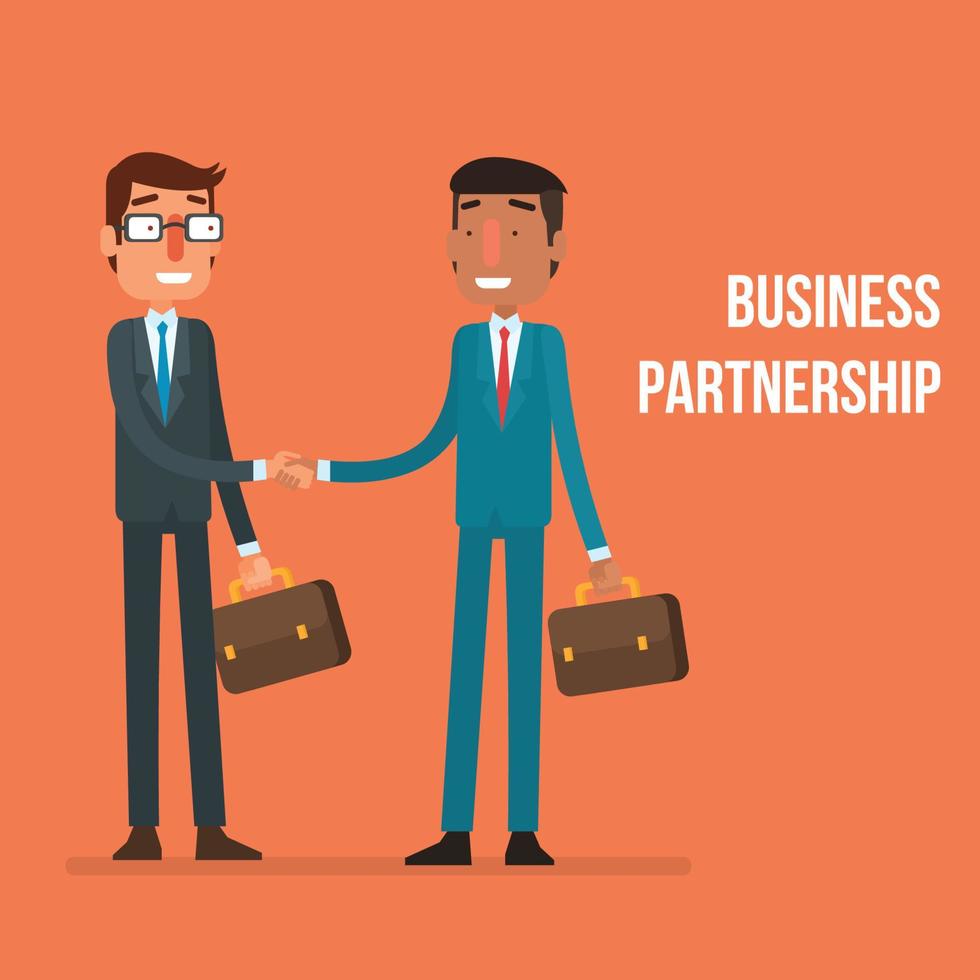 Business Partnership Illustration vector