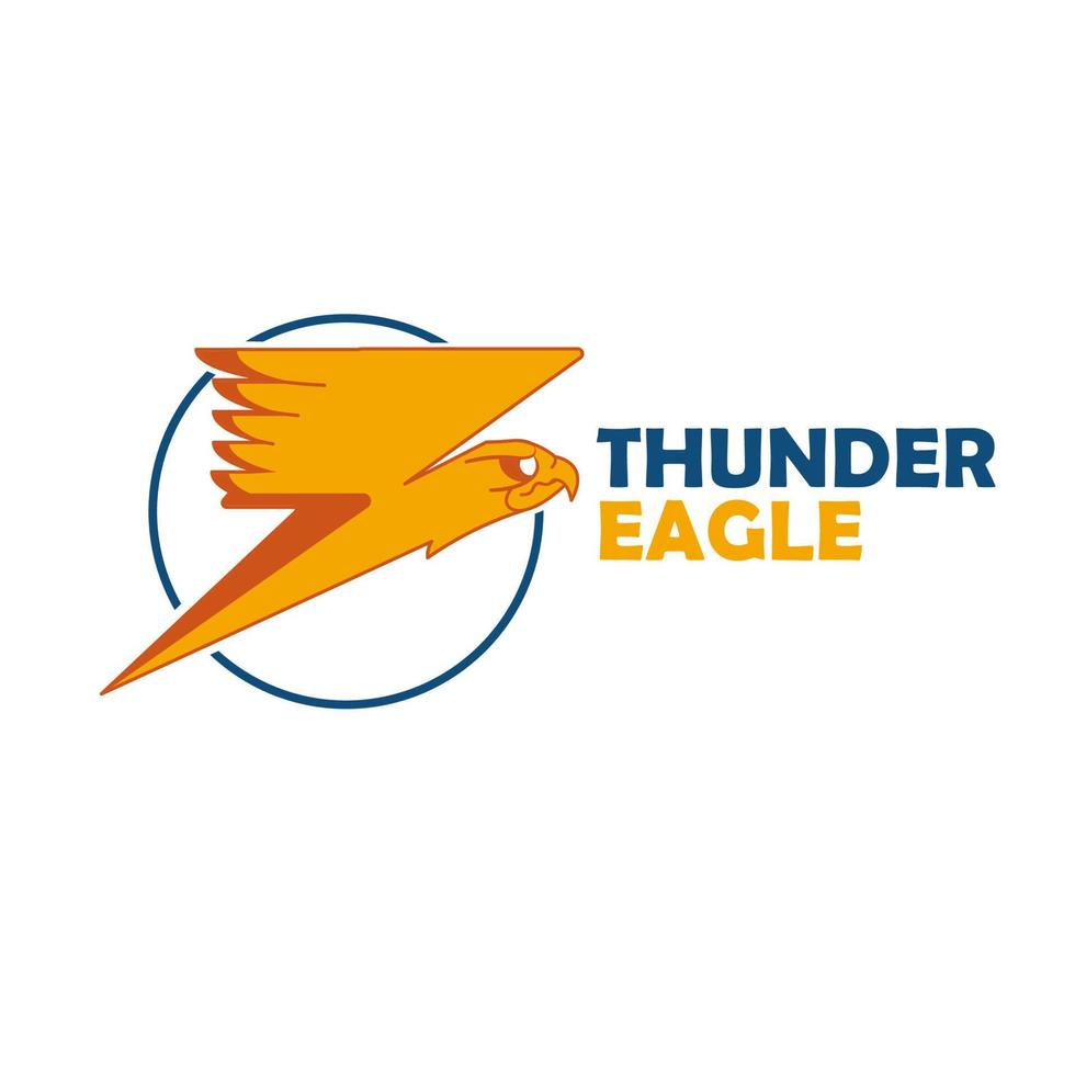 an eagle with high speed is perfect for a highly productive company logo vector