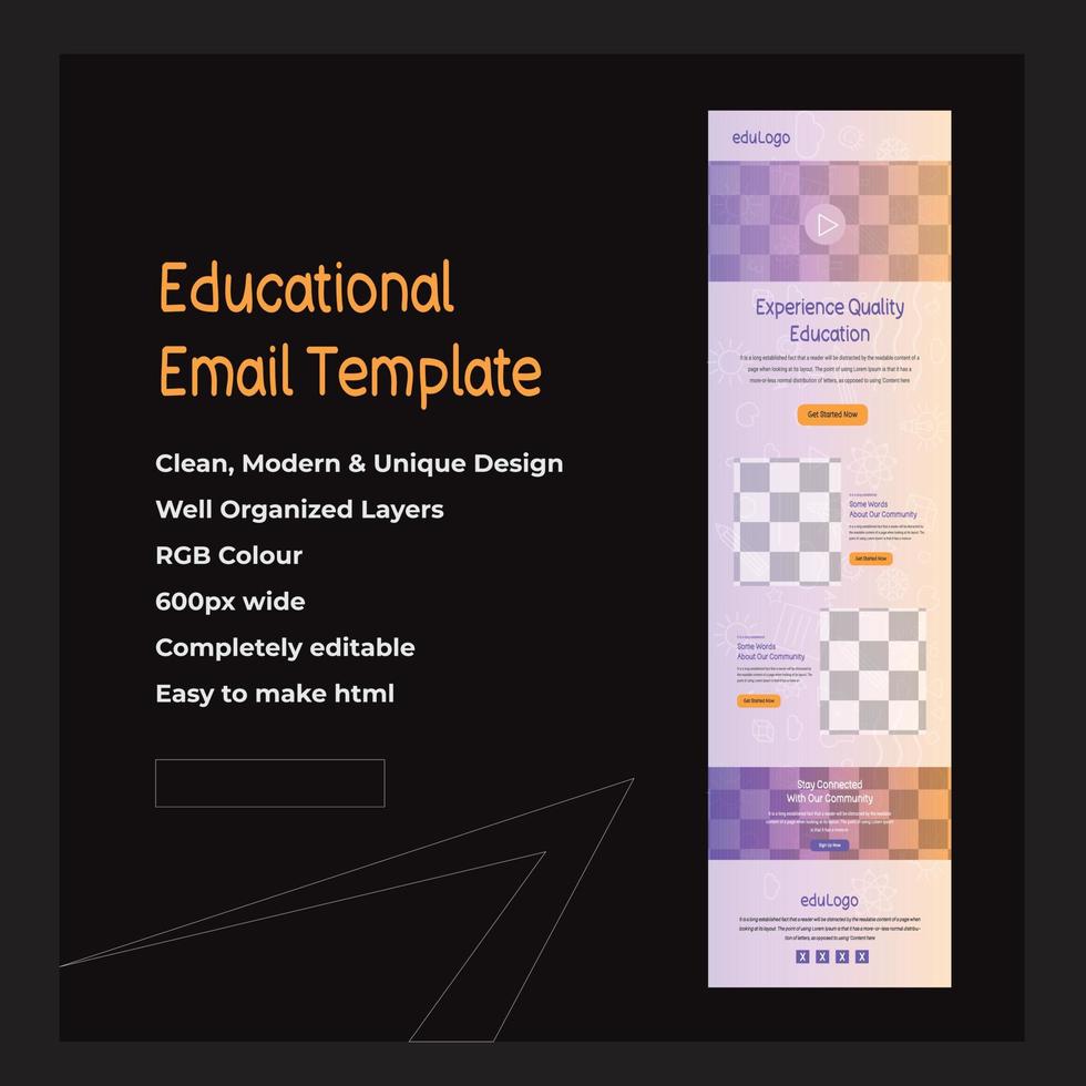 Email Marketing Templates For An Educational Toy Store vector