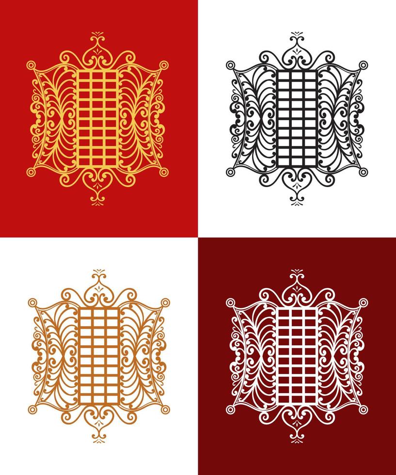 traditional ornaments pinto aceh or aceh doors, aceh ethnic culture vector