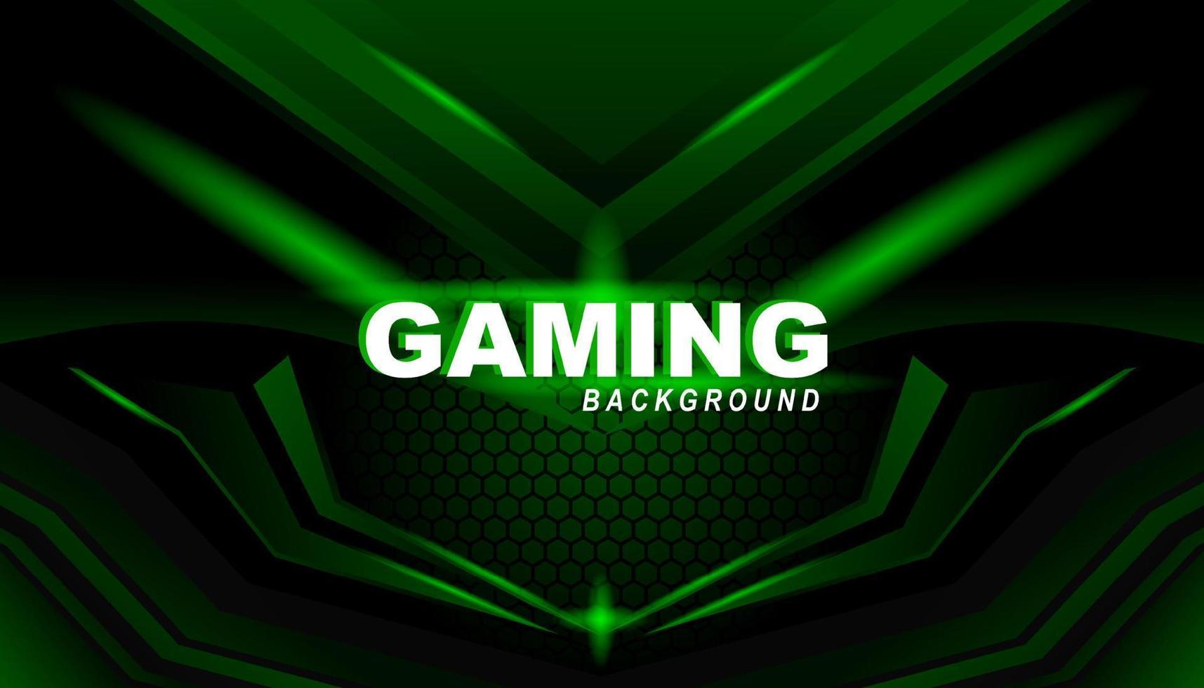 Abstract dark green Futuristic Gaming Background,dark green geometric background  for banner or Offline stream,gaming background template vector