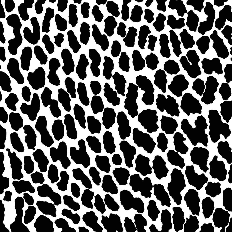 estampado de piel animal. guepardo, leopardo, jaguar, piel de pantera. estampado de animales en blanco y negro sin costuras. vector