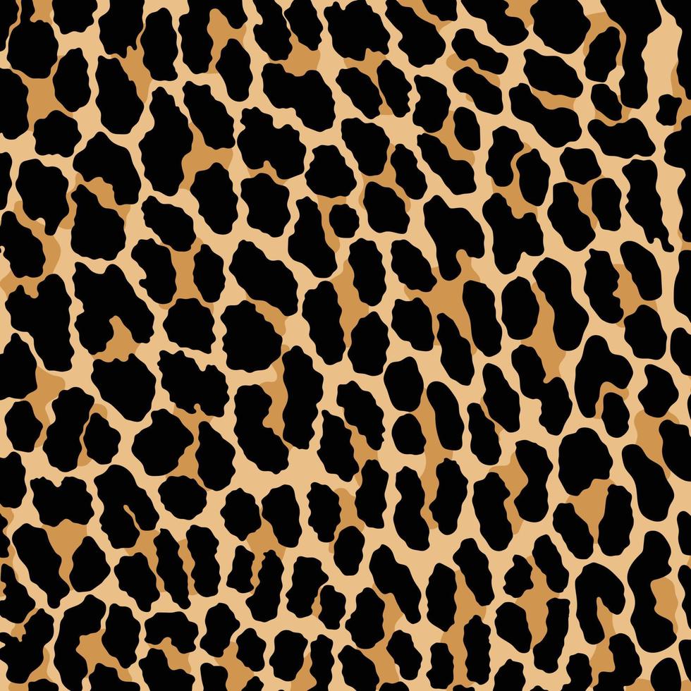 Animal skin print pattern. Cheetah, leopard, jaguar, panther fur. vector