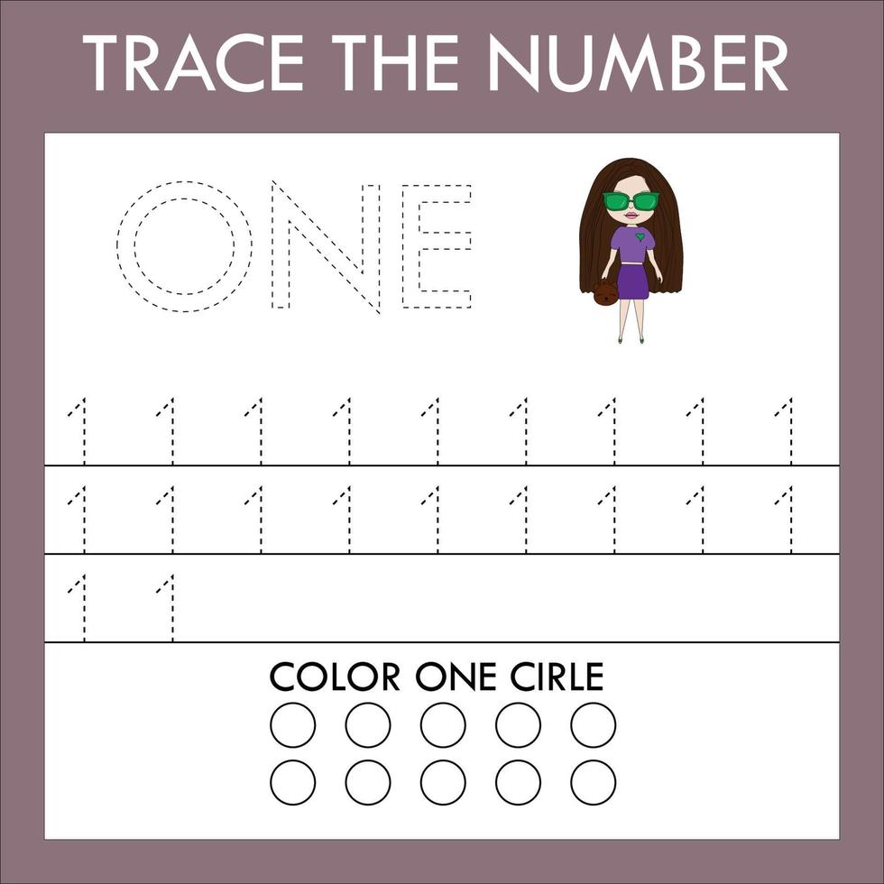 Worksheet for printing. Educational game for children. vector