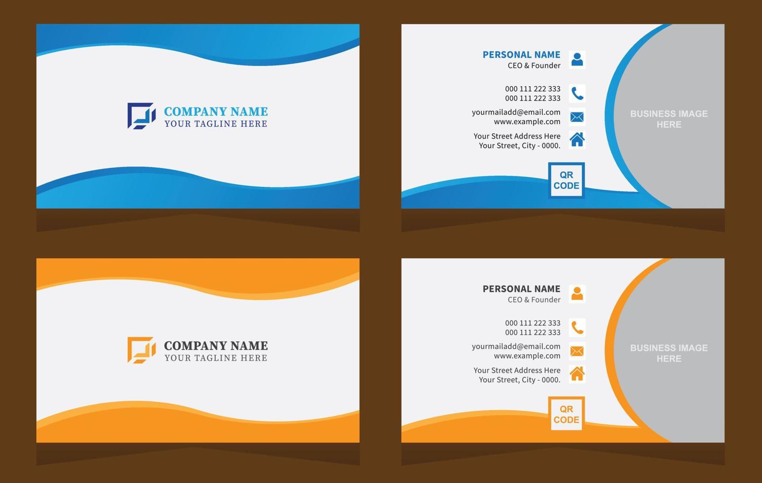 Modern Business Card Design vector