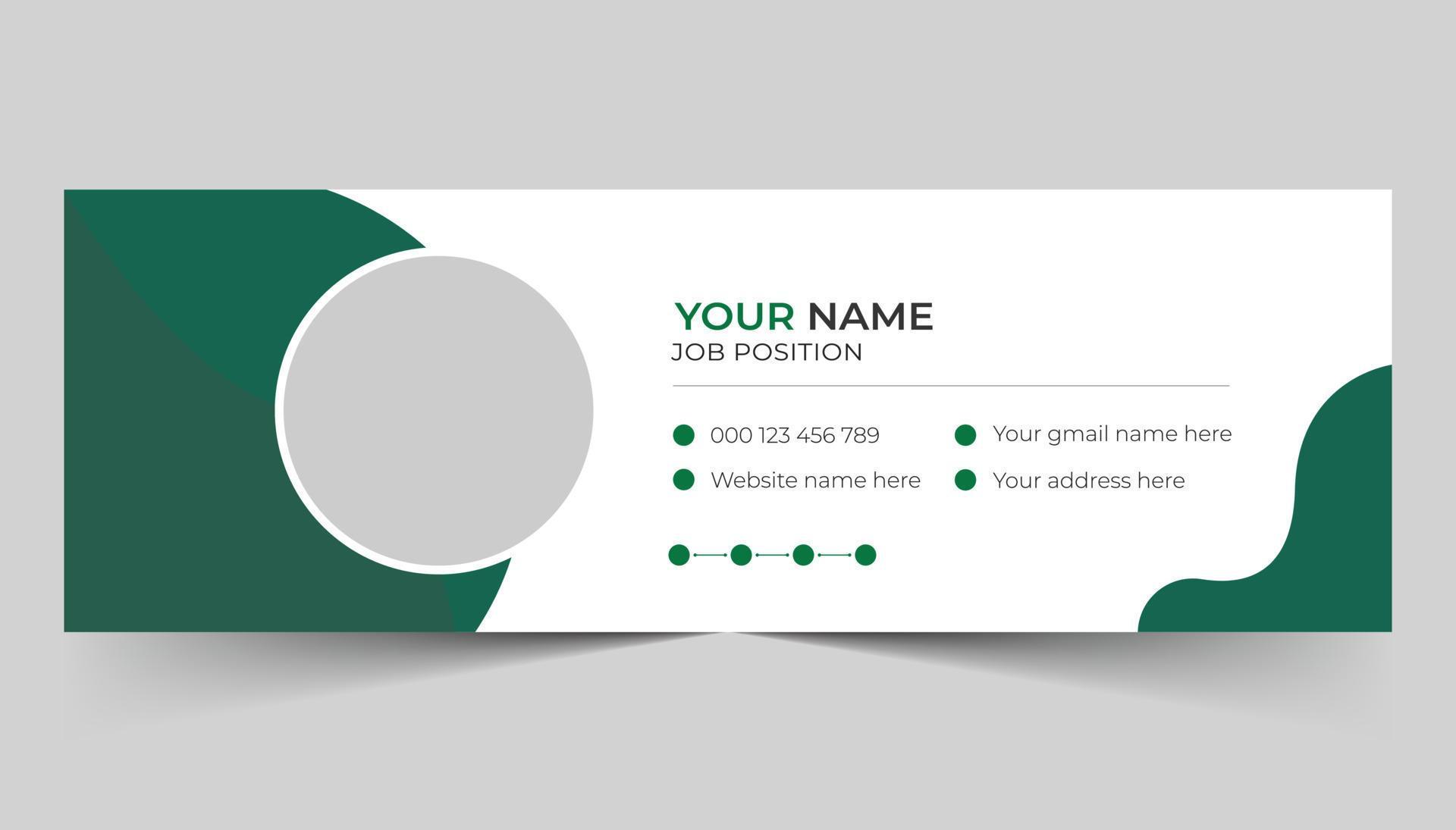 Standard And Professional Email Signature 12715966 Vector Art At Vecteezy