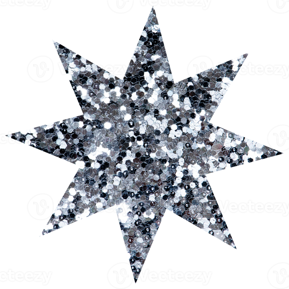 Shiny glitter star. Celestial element. Transparent PNG Clipart