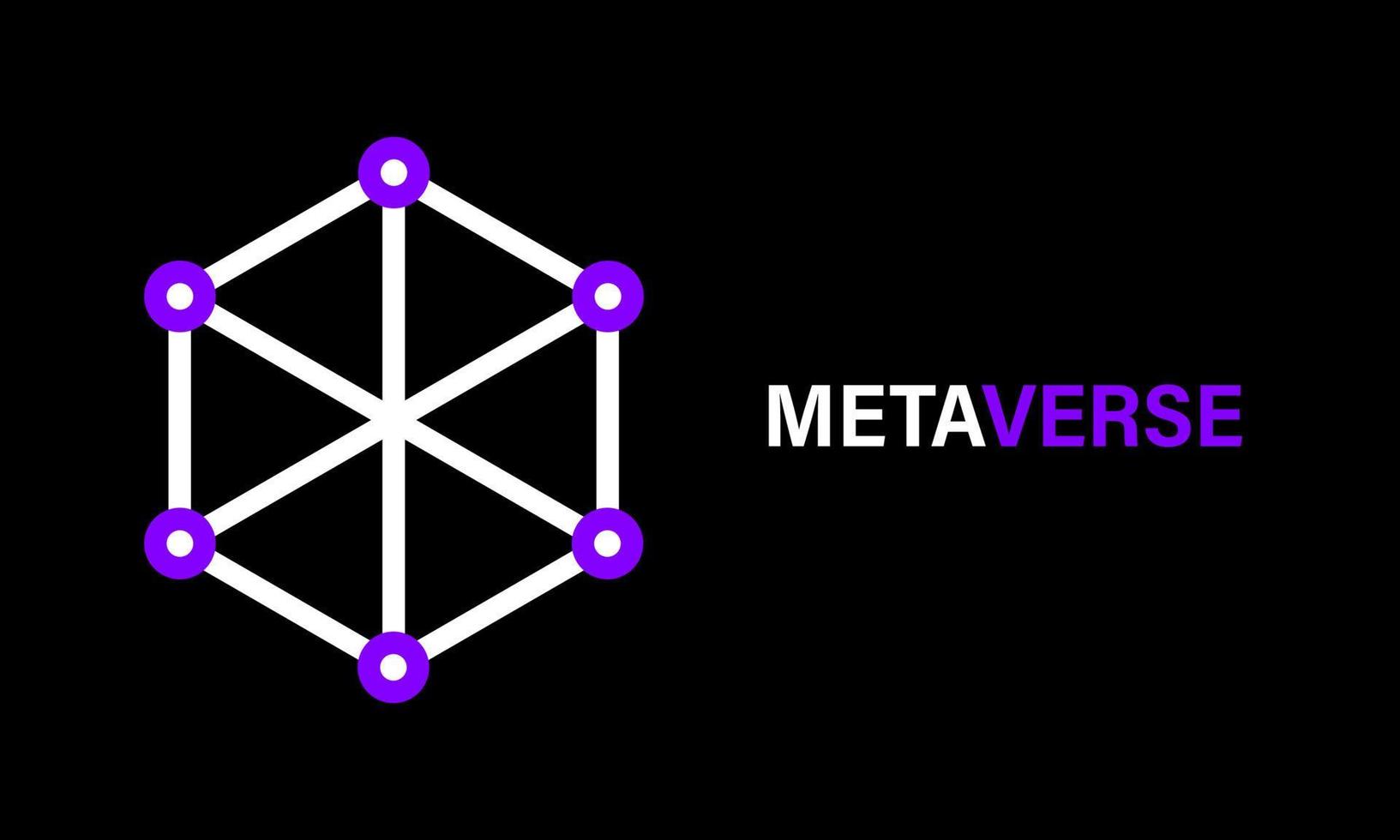 Metaverse banner. Virtual reality conception vector