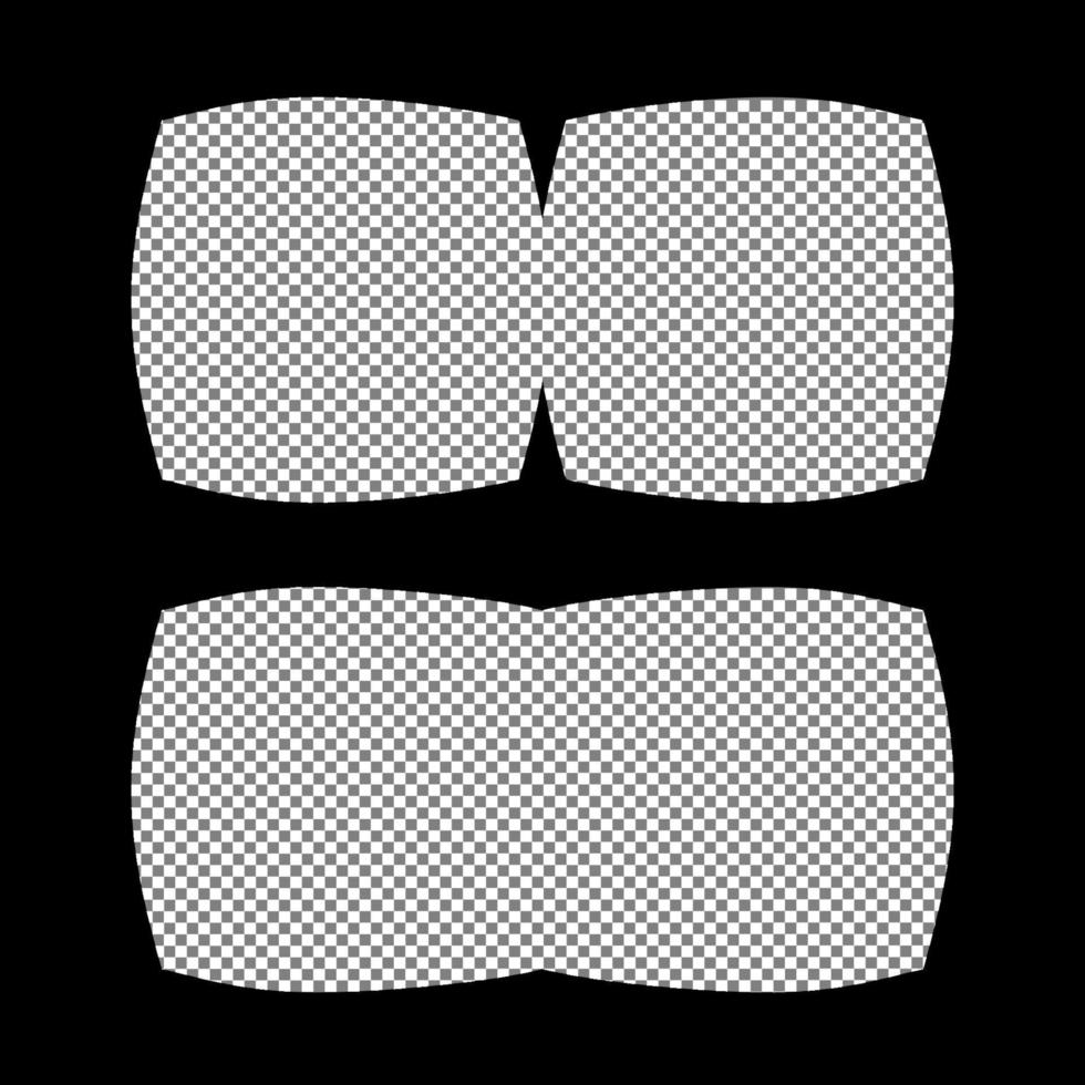 Virtual reality glasses template with space to insert your image or video vector