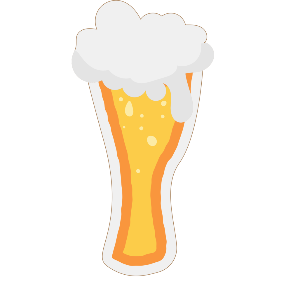 mug of beer. Drinks with a lot of foam png