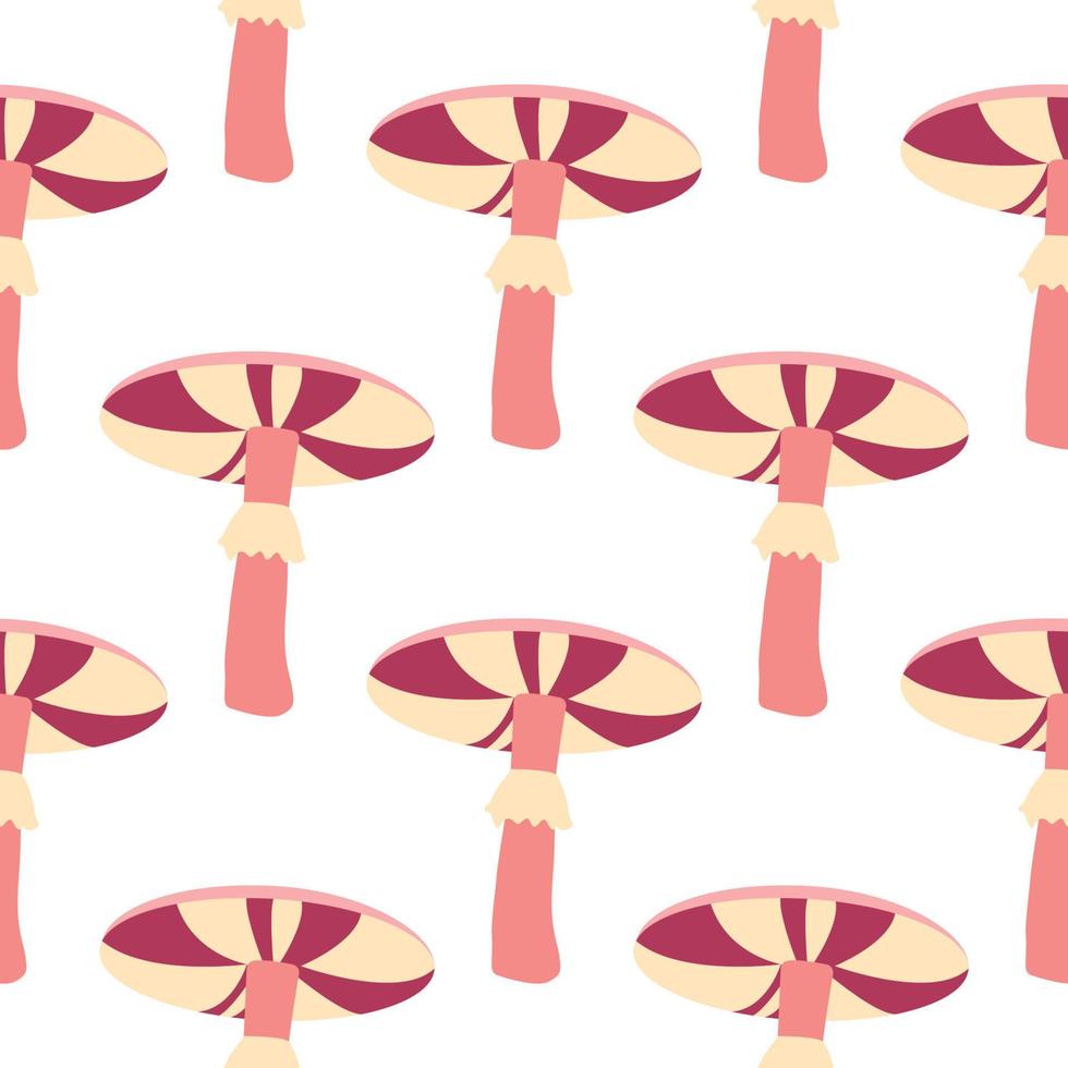 Magic mushrooms seamless pattern. Psychedelic hallucination. 60s hippie colorful art. Vintage psychedelic textile, fabric, wrapping, wallpaper. vector