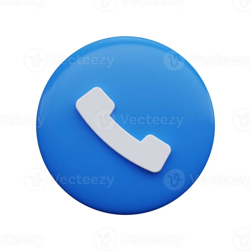 Phone icon 3d render. png