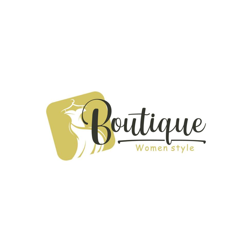 Fashion boutique vector logo illustration