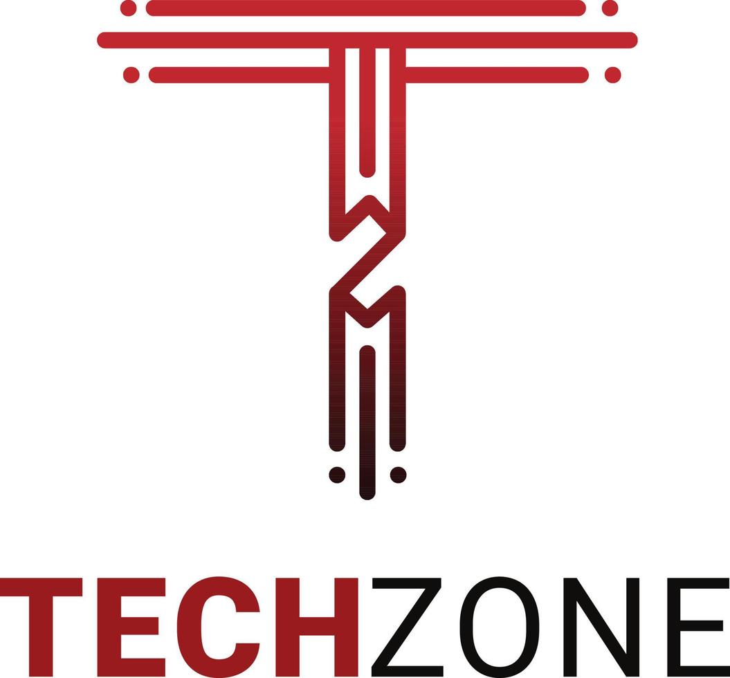 Vector Tech logo design that you can use for any IT company. Technology company logo, Letter T tech logo