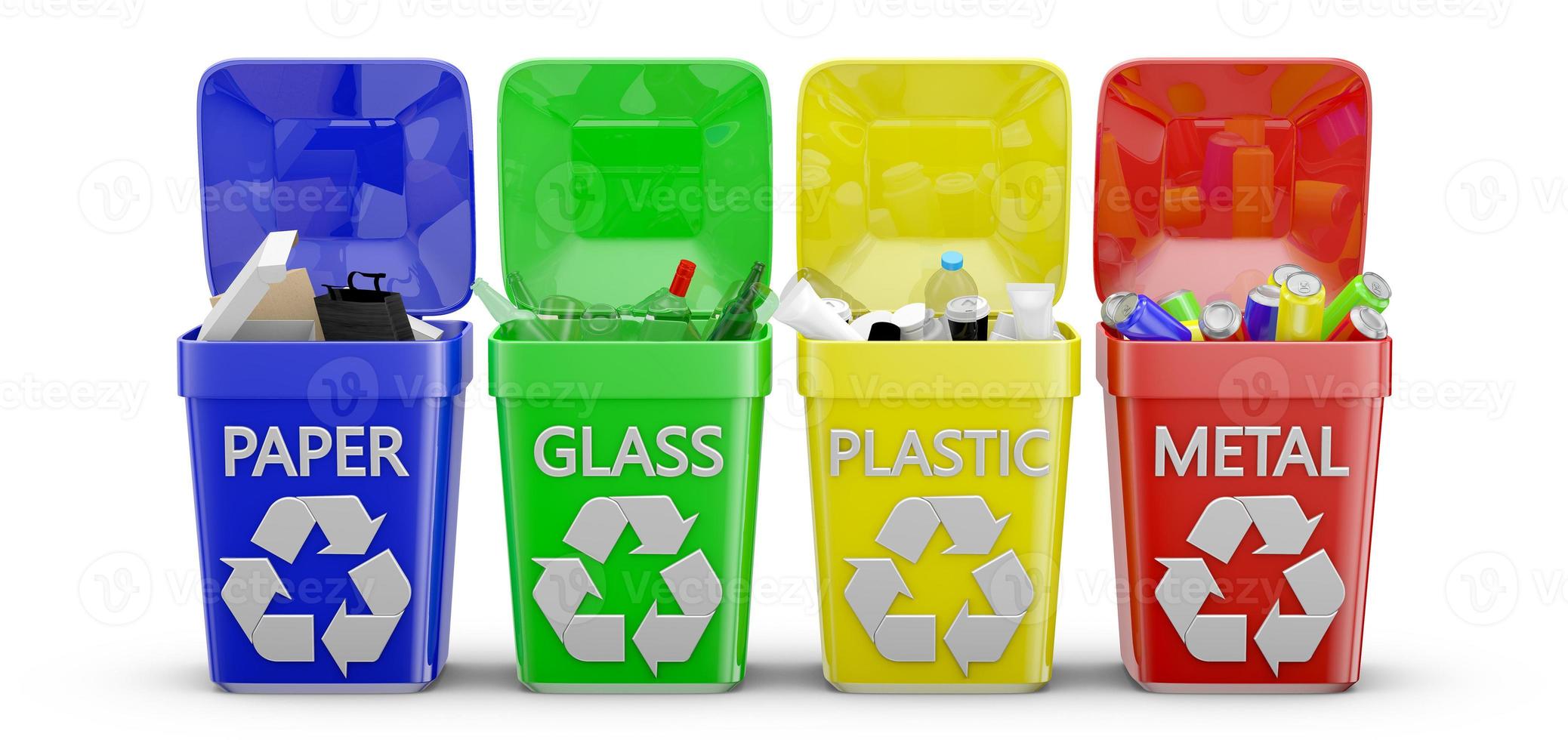 Containers with trash photo