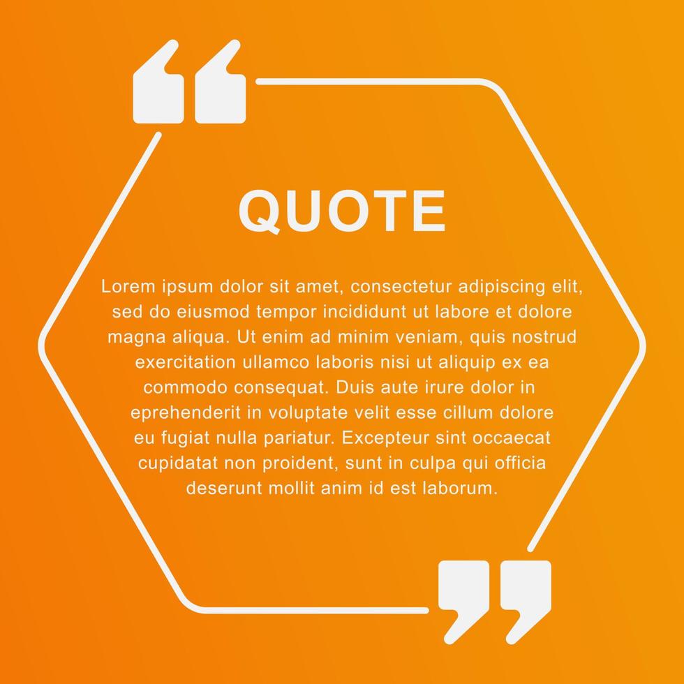 Quote box frames templates. vector illustration. eps 10.