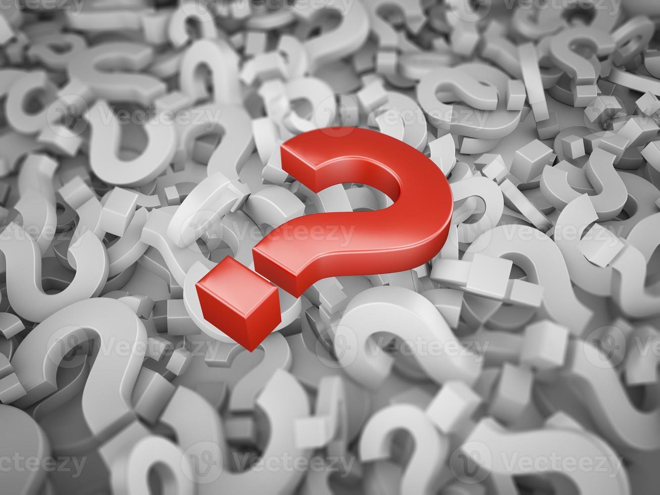 Red question mark photo