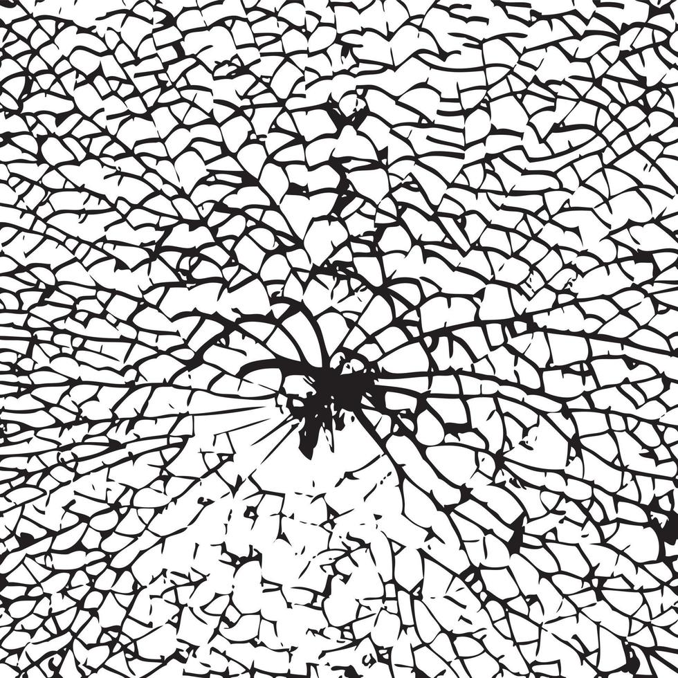 Background Vector illustration broken glass isolated on white background